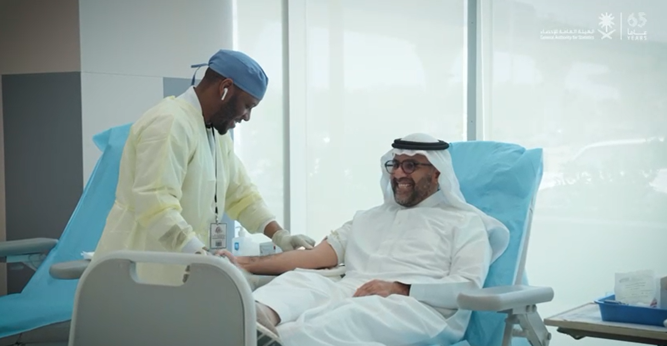 الهيئة العامة الإحصاء تنظم لمنسوبيها حملة التبرع بالدم تحت شعار