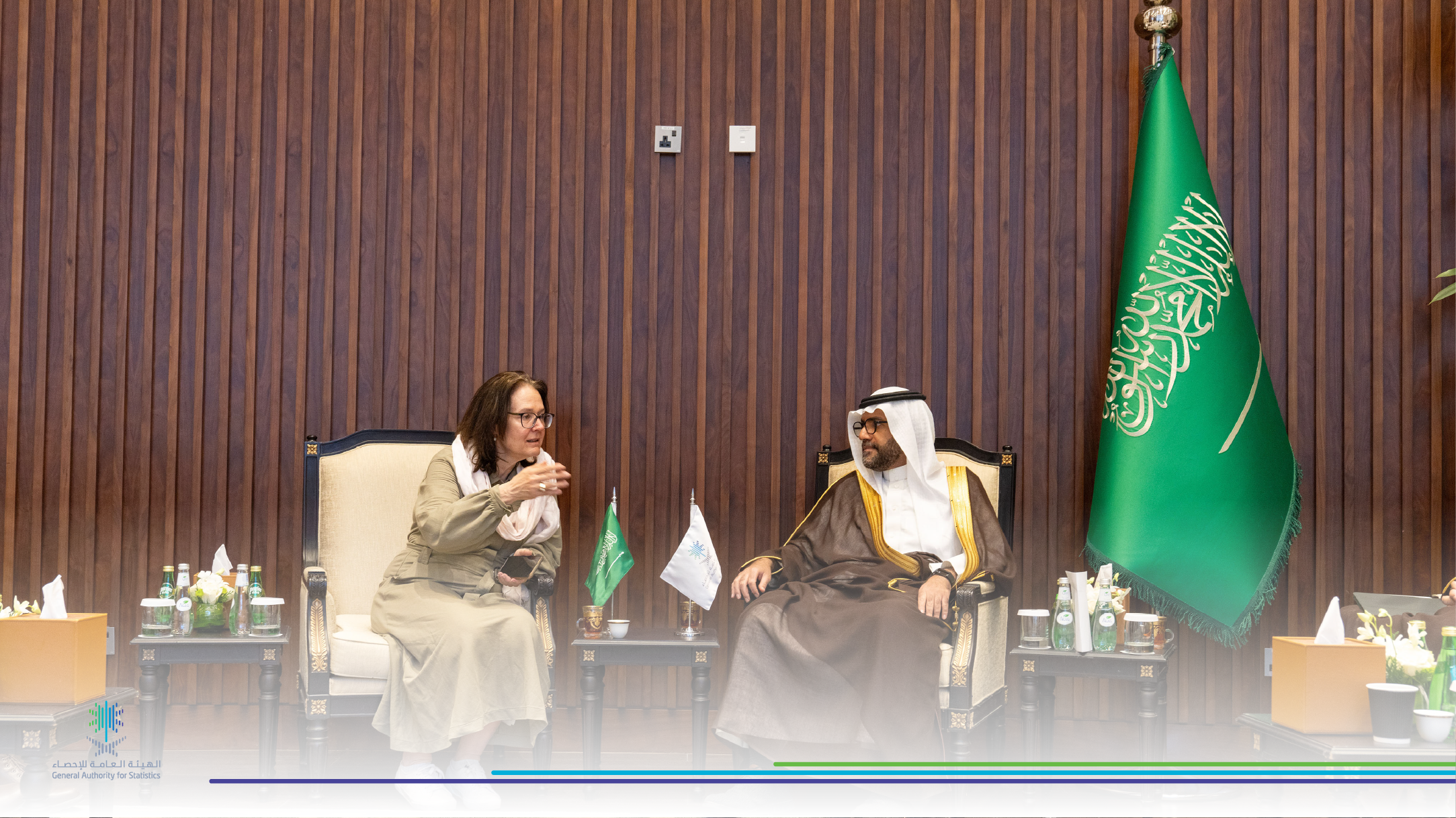 GASTAT’s President meets with   United Nations expert Dr. Claudia Mahler