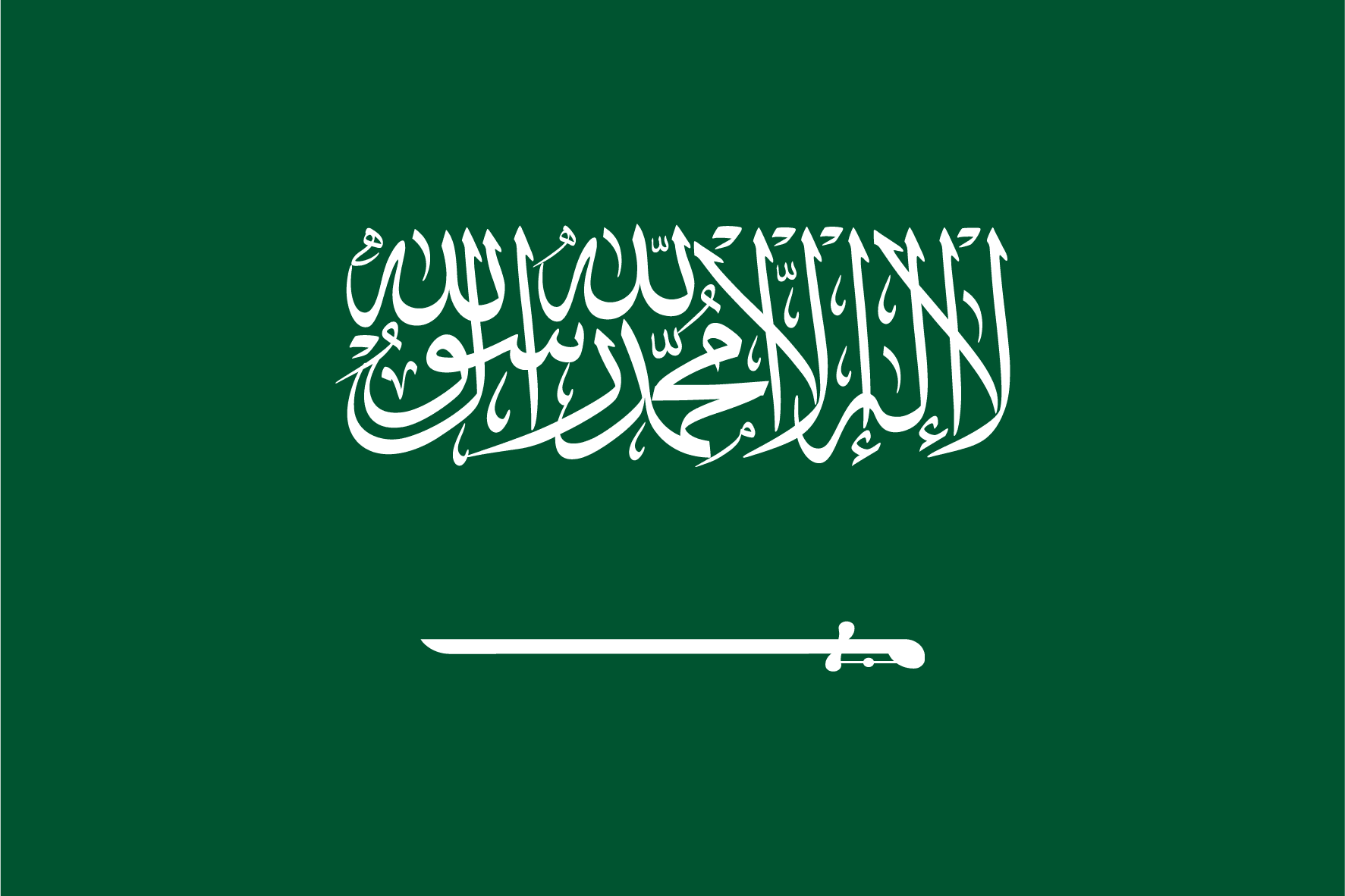 The Saudi flag